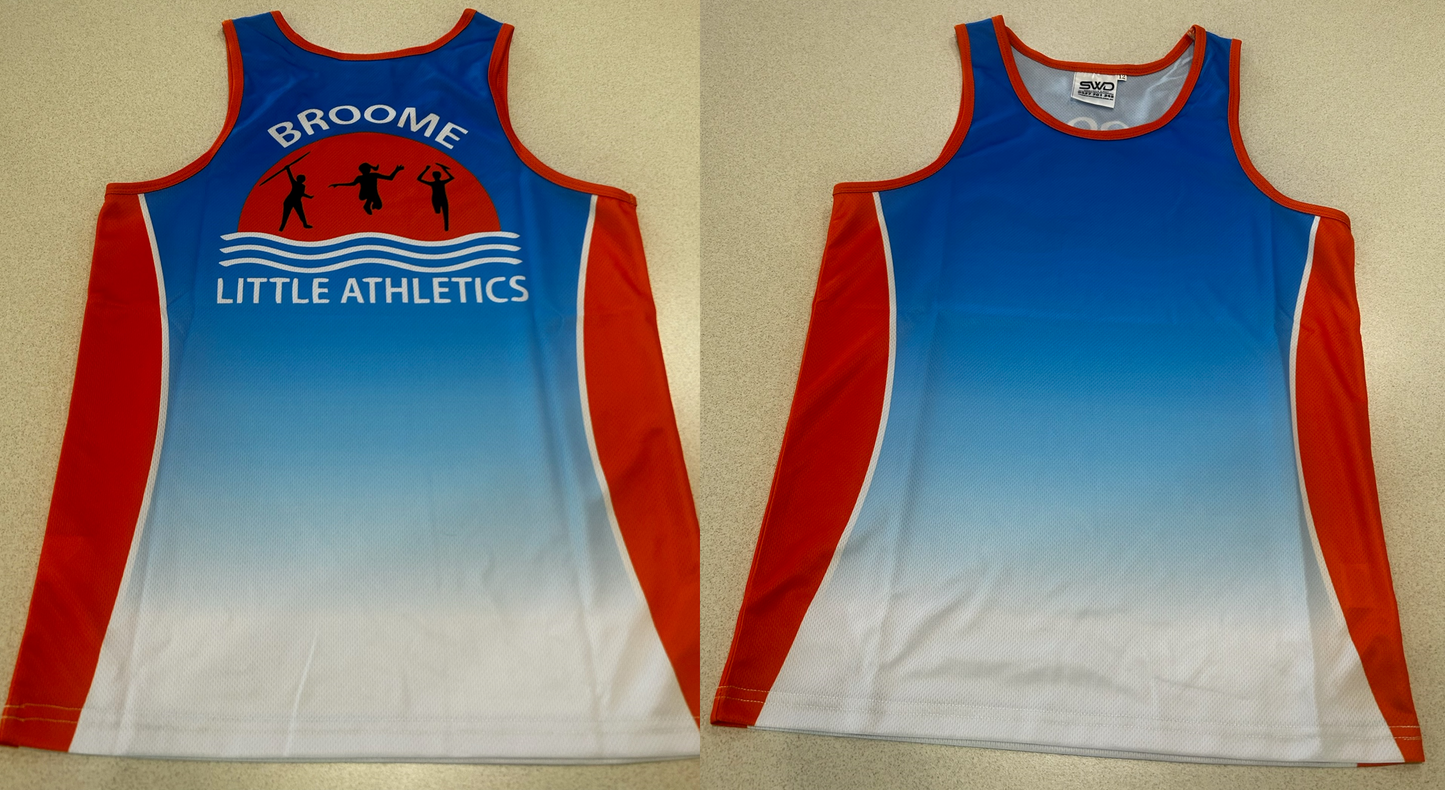 BROOME LITTLE ATHLETICS - CLUB SINGLET