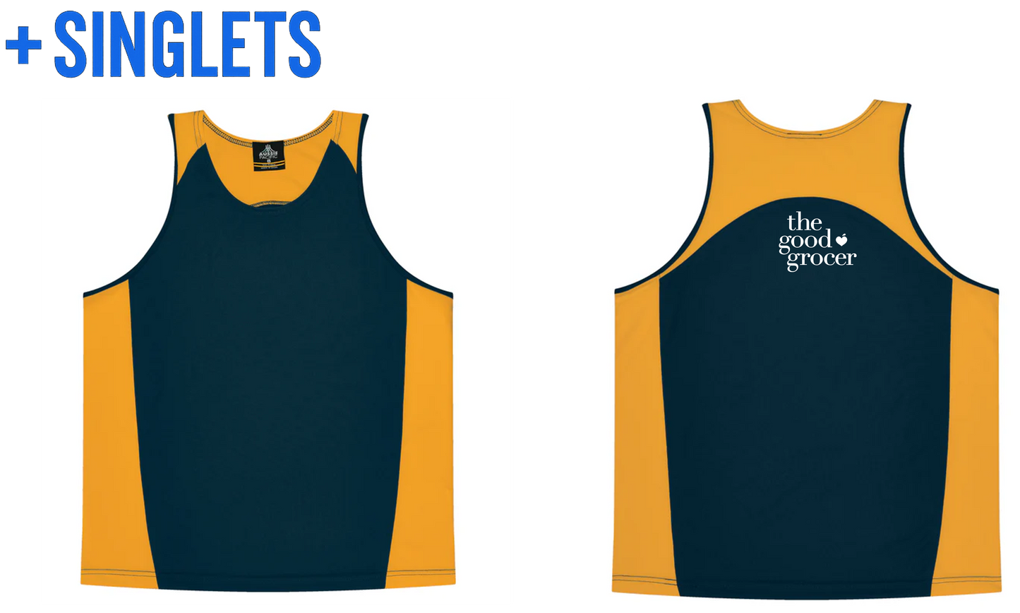 CLAREMONT JUNIORS TRAINING SINGLET