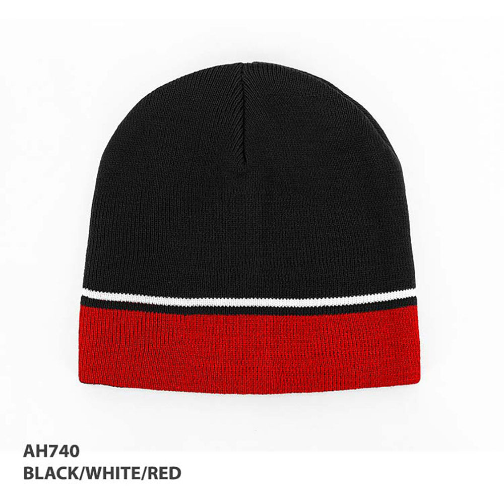 AH740 Acrylic Beanie Two Tone Beanie