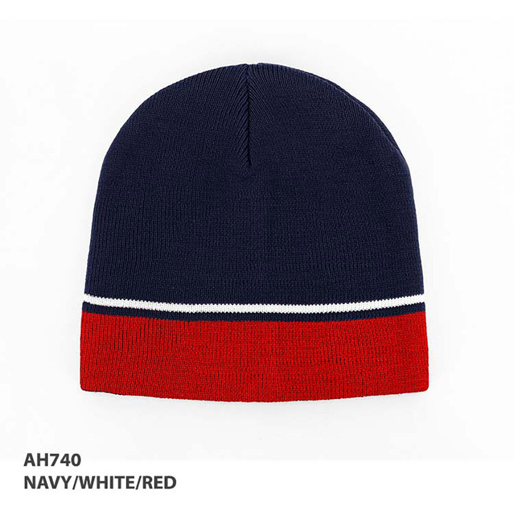 AH740 Acrylic Beanie Two Tone Beanie