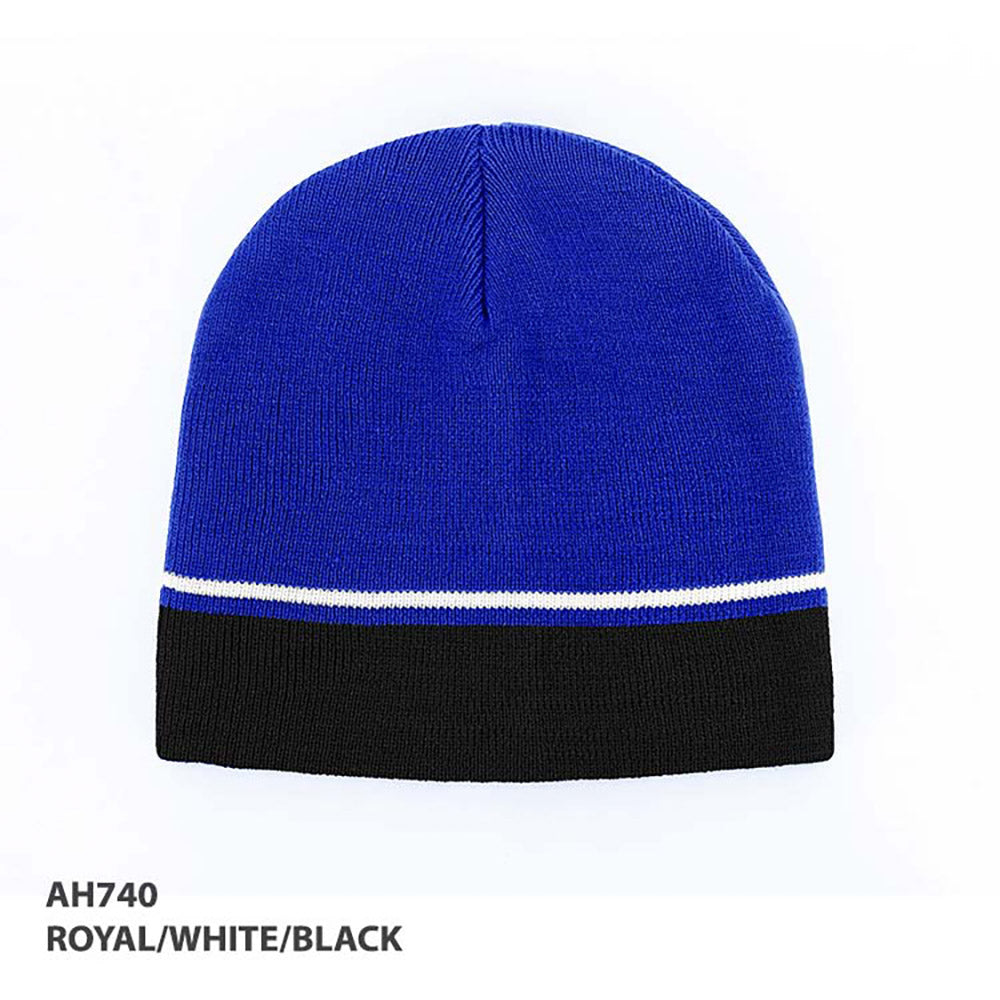 AH740 Acrylic Beanie Two Tone Beanie