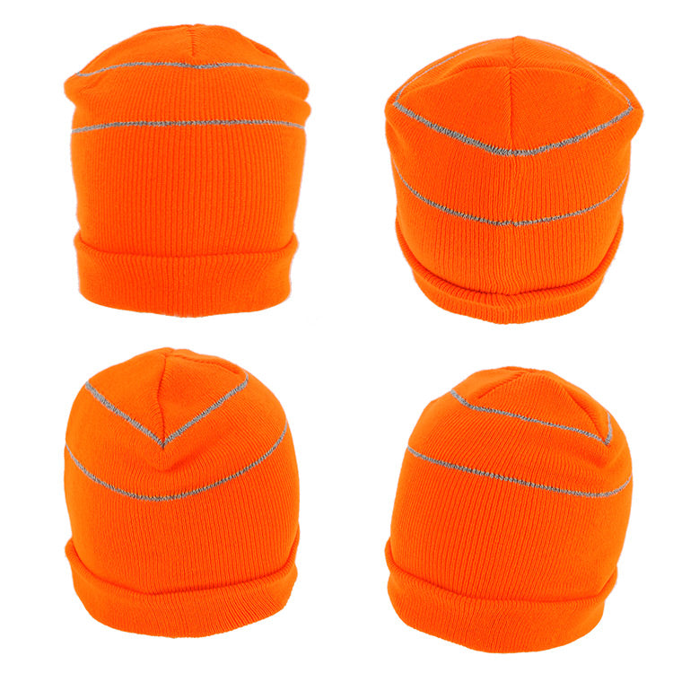 HE769 Beanie Reflective Trim
