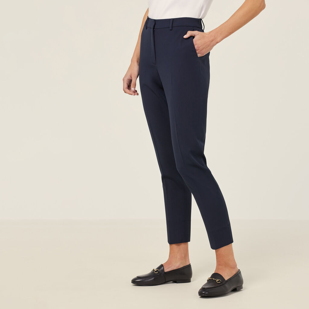 NNT Crepe Stretch Waist Cropped Pant