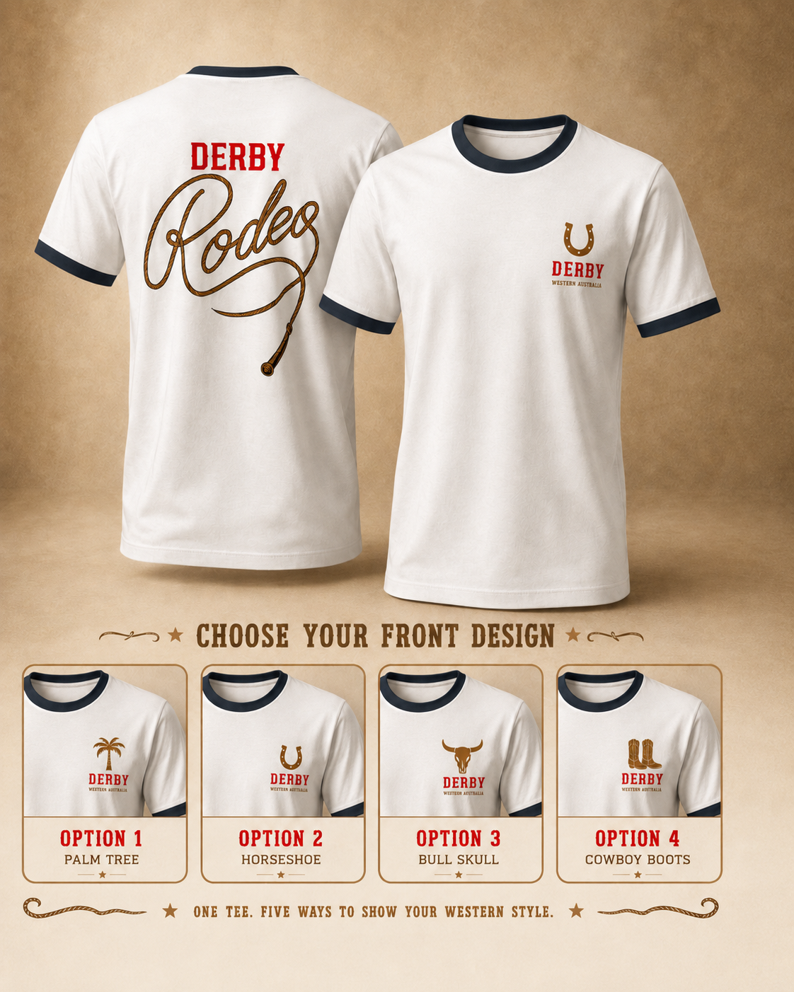 Derby Rodeo - T-shirt Rope (Blue)