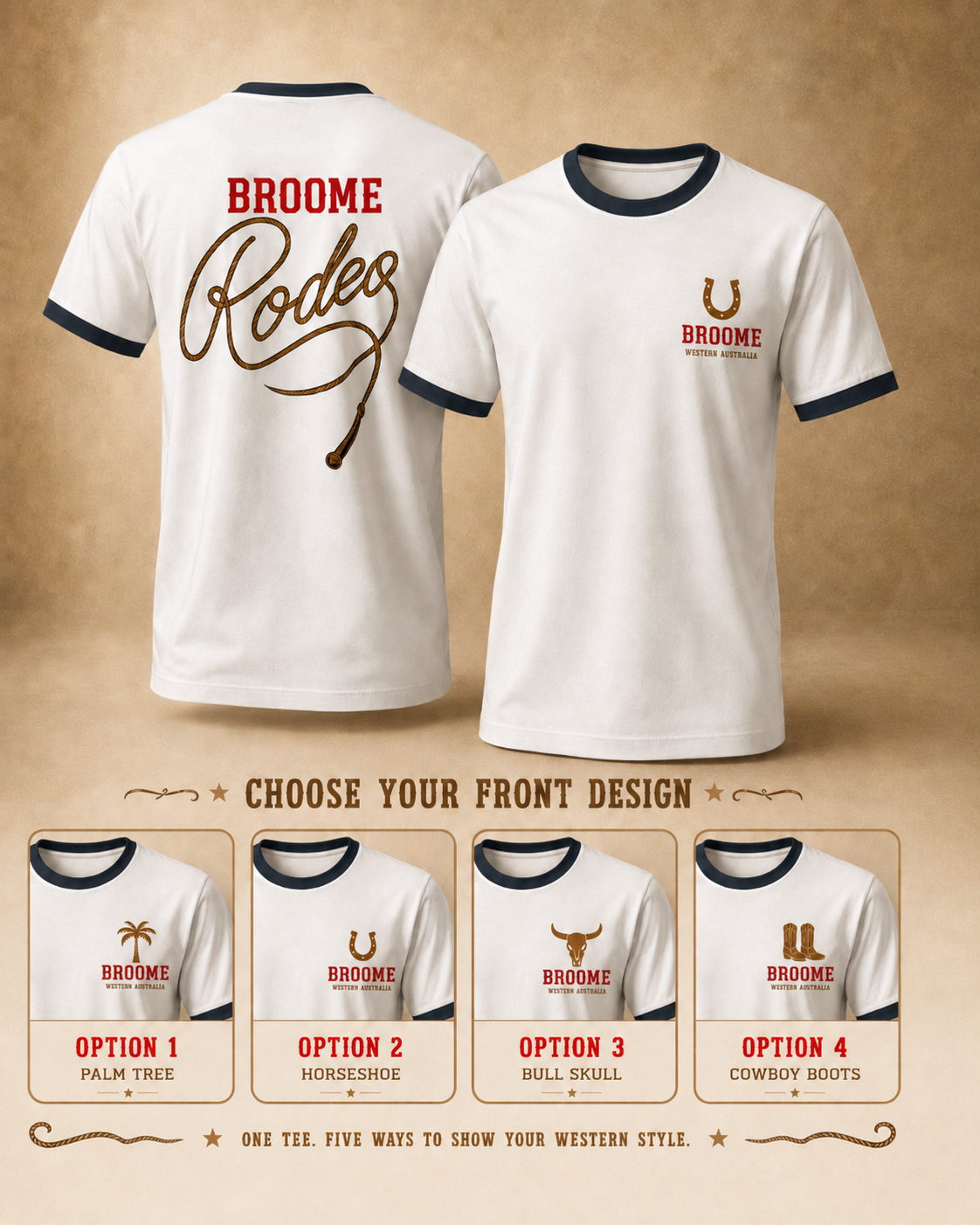 Broome Rodeo - T-shirt Rope (Blue)