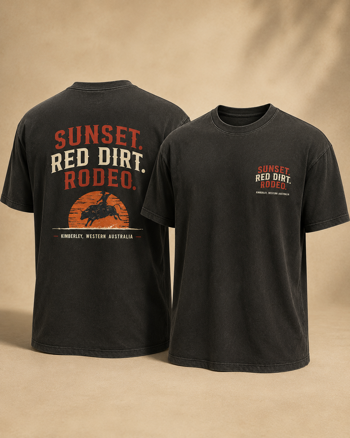 Rodeo - T-shirt - Sunset. Red dirt. Rodeo.
