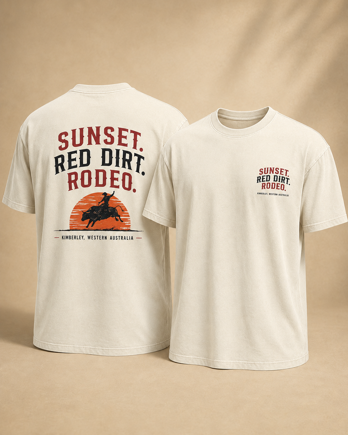 Rodeo - T-shirt - Sunset. Red dirt. Rodeo.