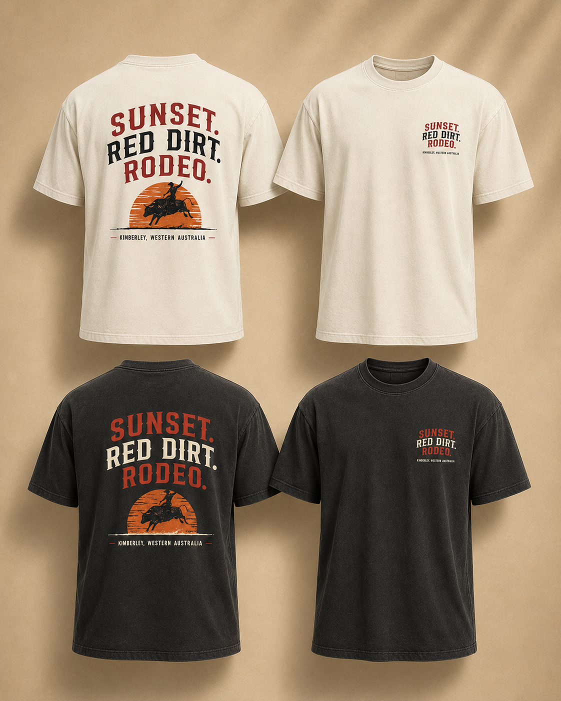 Rodeo - T-shirt - Sunset. Red dirt. Rodeo.