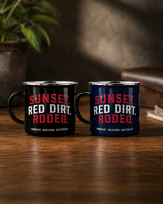 Rodeo - Mug - Sunset. Red dirt. Rodeo