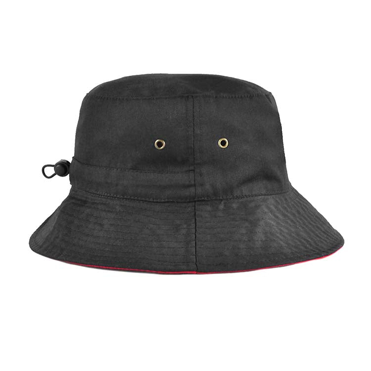 HE359 Reversible bucket hat with adjustable toggle