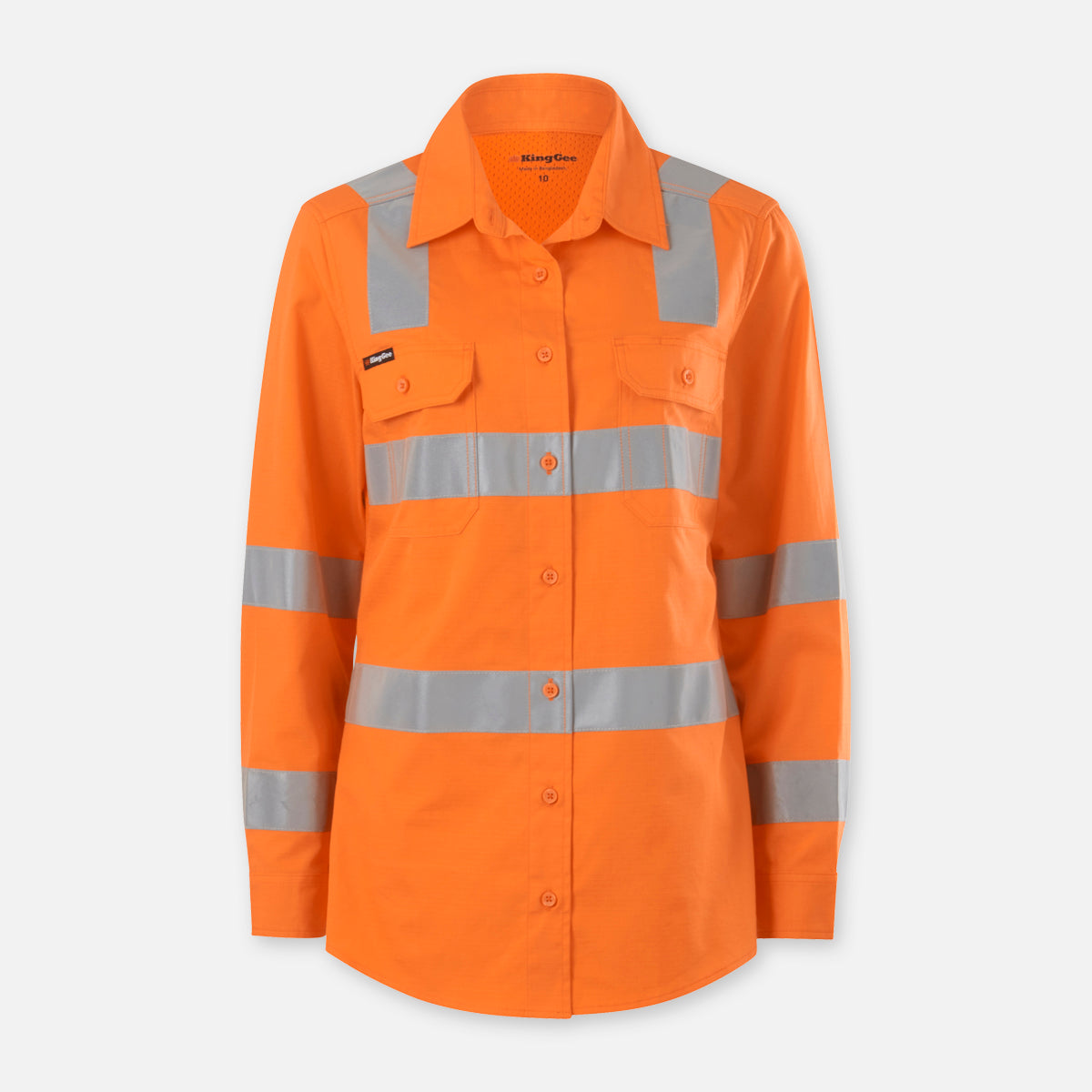 KingGee Women’s Workcool Vented Vic Rail Shirt
