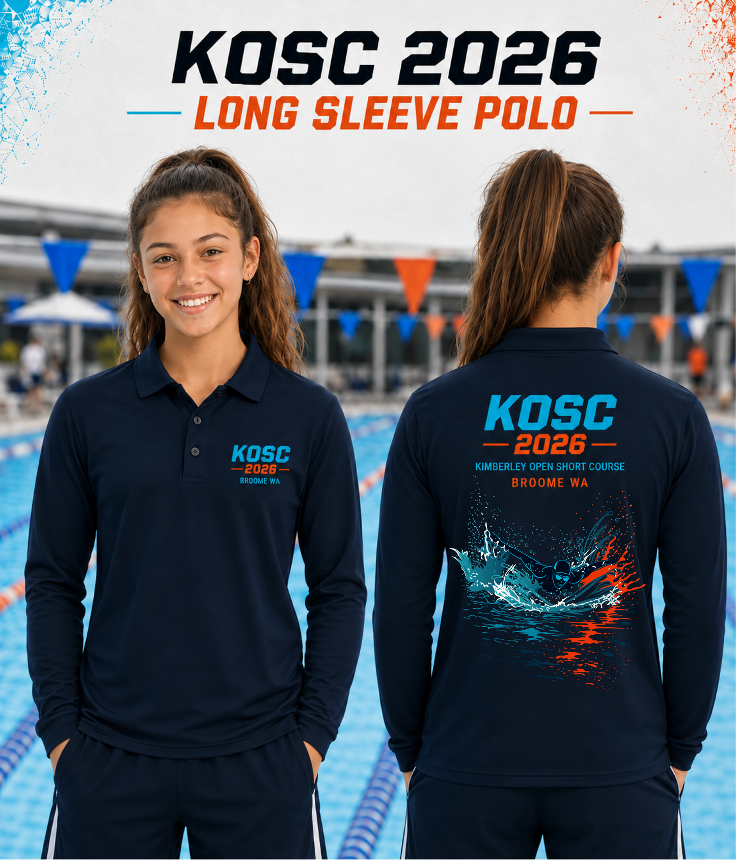 KOSC 2026 - Long Sleeve Polo