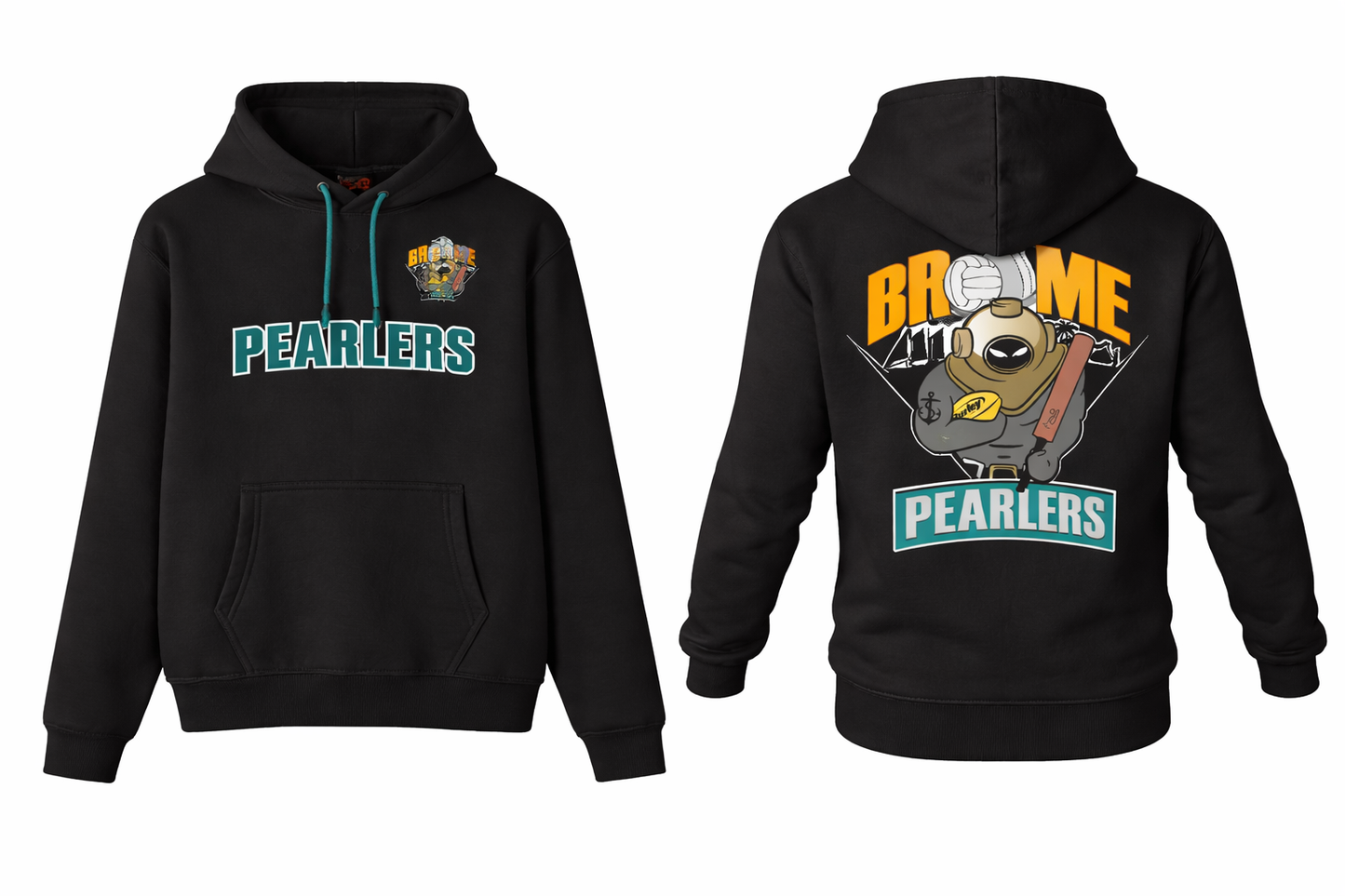 BROOME PEARLERS NETBALL HOODIE