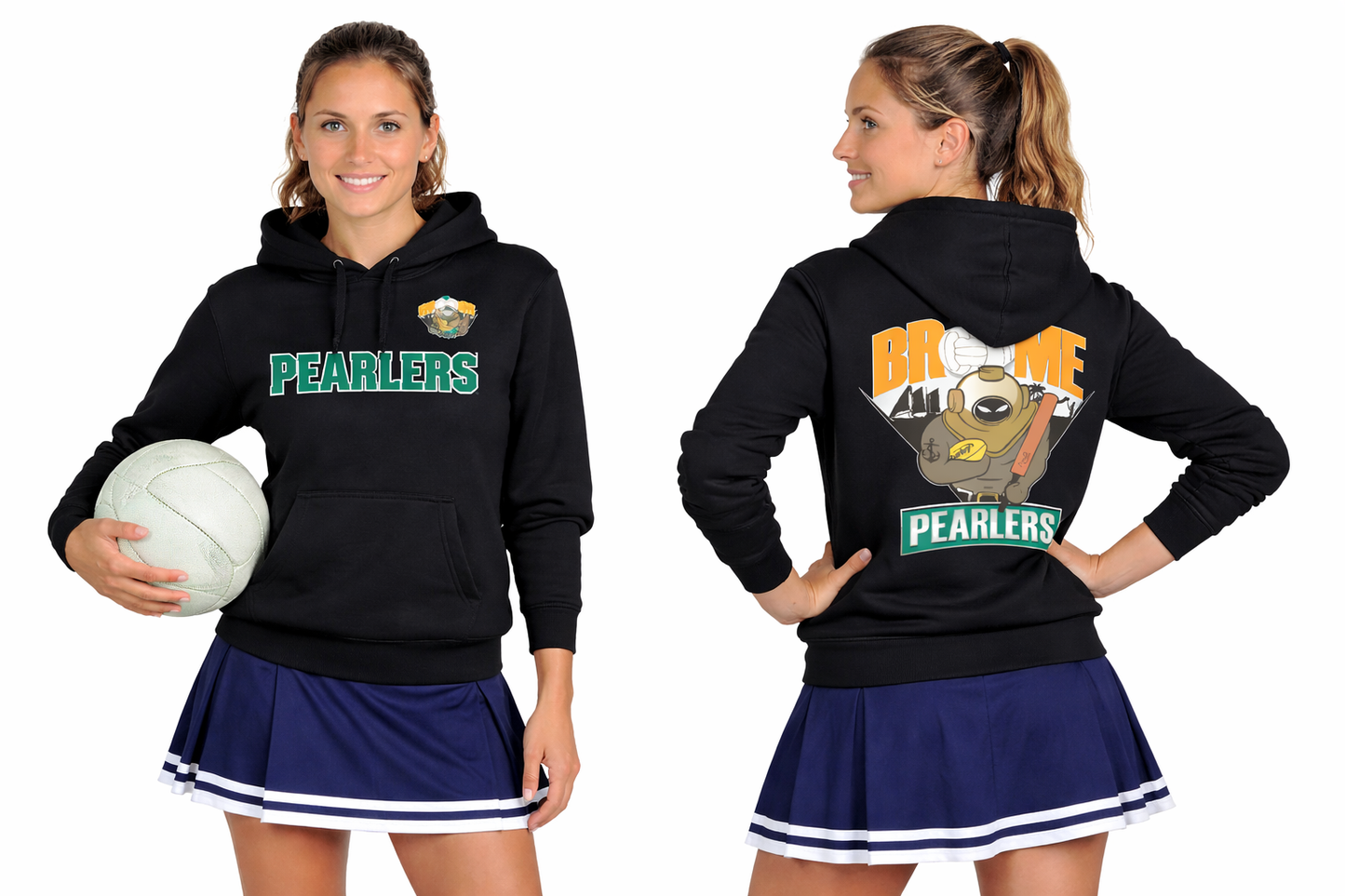 BROOME PEARLERS NETBALL HOODIE