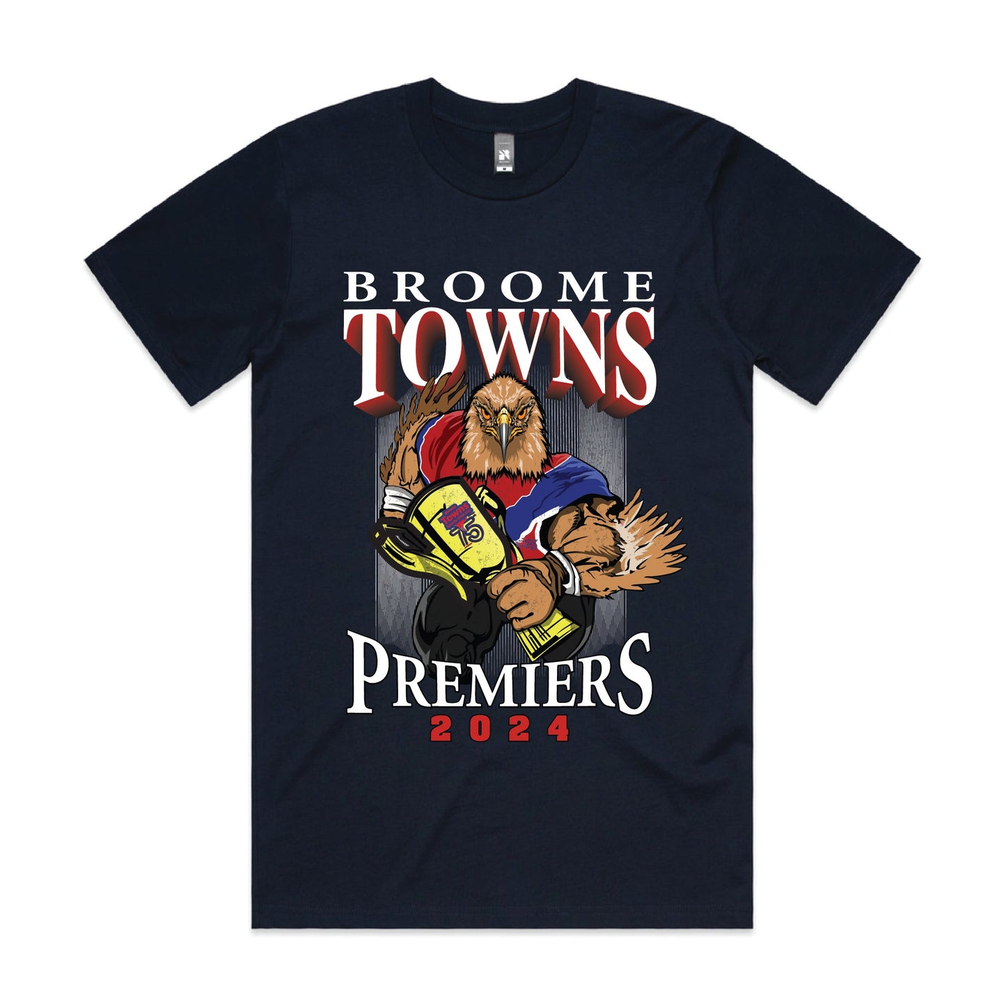 BROOME TOWNS - PREMIERSHIP TEE - LIMITED EDITION - NAVY