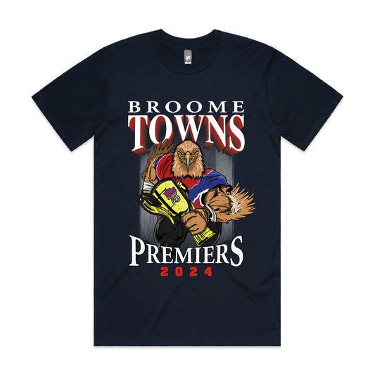 BROOME TOWNS - PREMIERSHIP TEE - LIMITED EDITION - NAVY