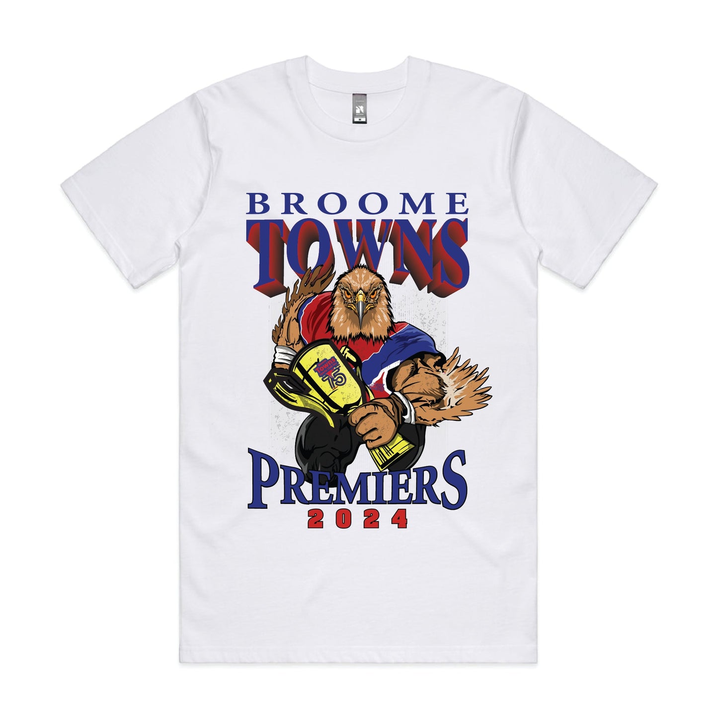 BROOME TOWNS - PREMIERSHIP TEE - LIMITED EDITION WHITE