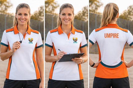 BROOME PEARLERS NETBALL CLUB UMPIRE POLO **PRE ORDERS CLOSE  1st APRIL**