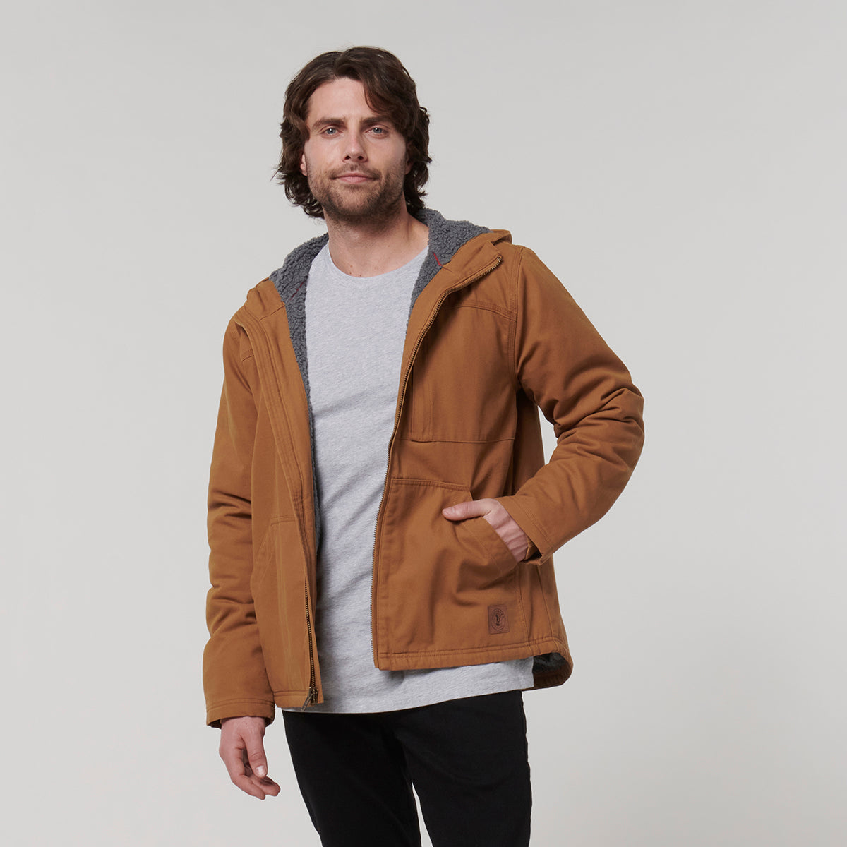 Hard Yakka Mens Heritage Canvas Hood Jacket
