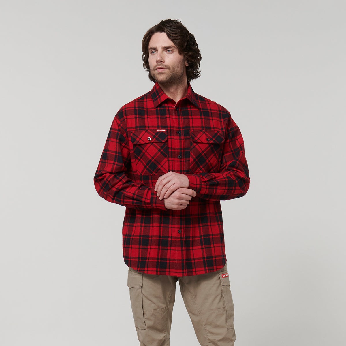 Hard Yakka Core Mens Long Sleeve Check Flannel