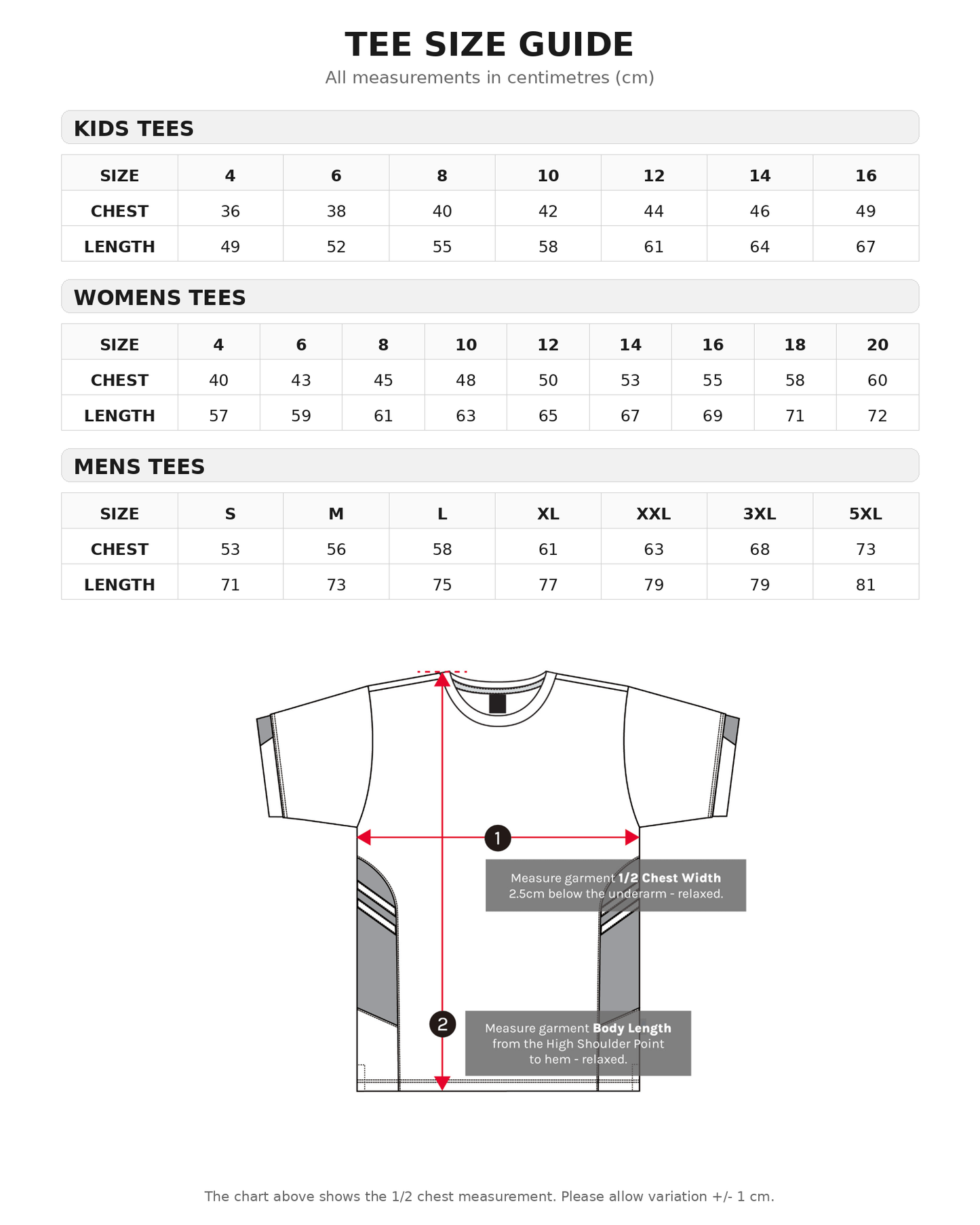 UNDER 12 WA POLOCROSSE TOUR - TRAVEL TEE